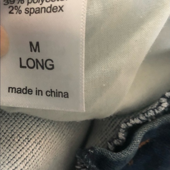 Maurices High Rise Button-Fly Stretch Jean/Legging Skinny Size M Long Blue - Picture 6 of 7